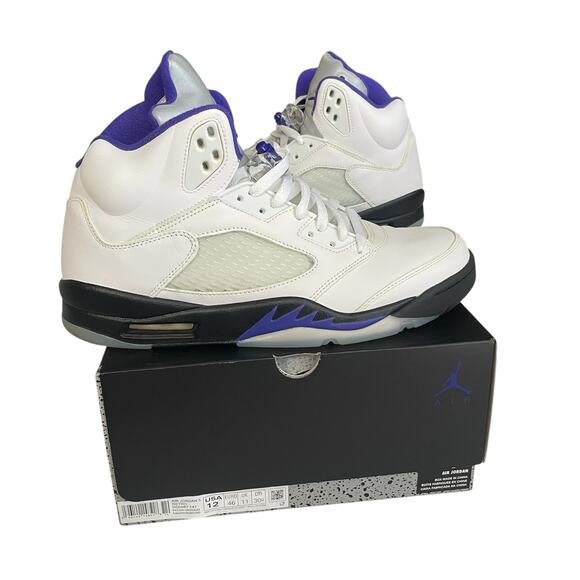 Air Jordan Other - Air Jordan 5 Retro “Dark Concord” Mens Size 12 Sneakers DD0587-141 White /Purple